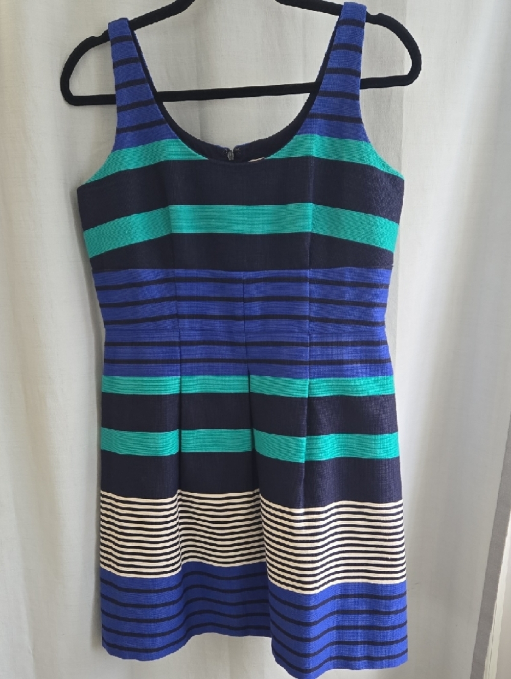 LOFT Heavy Knit Striped Sleeveless Dress – Size 6, Like New - Picture 3 of 11